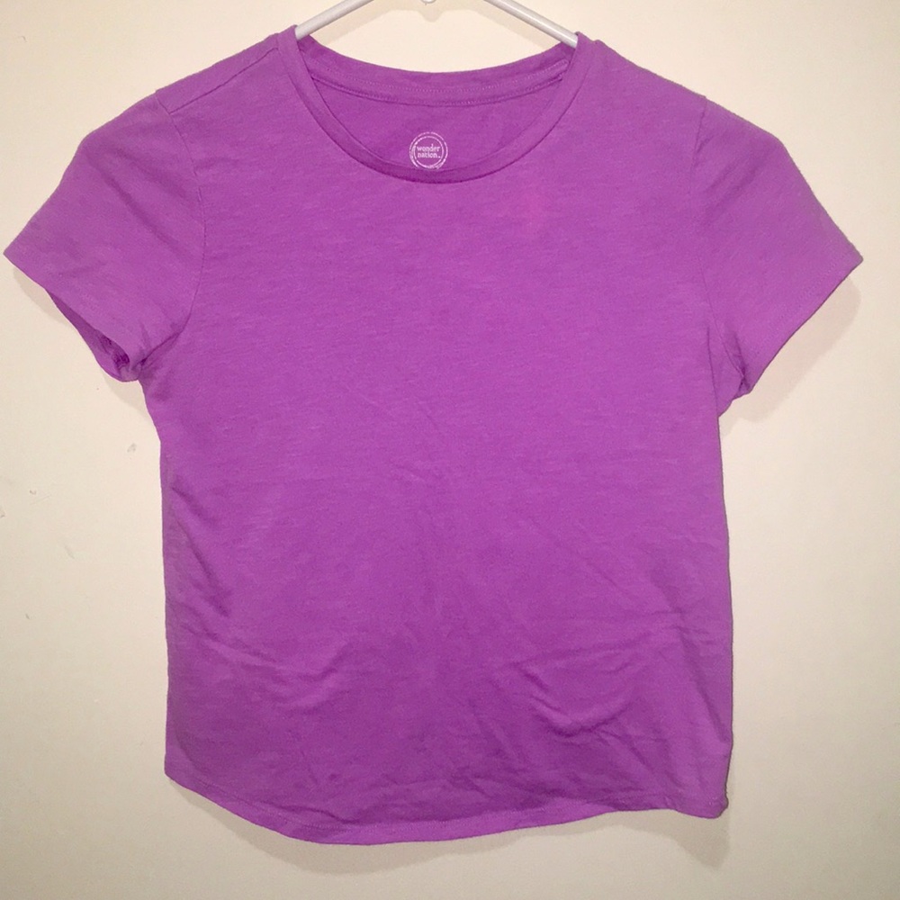 Light purple short sleeve shirt